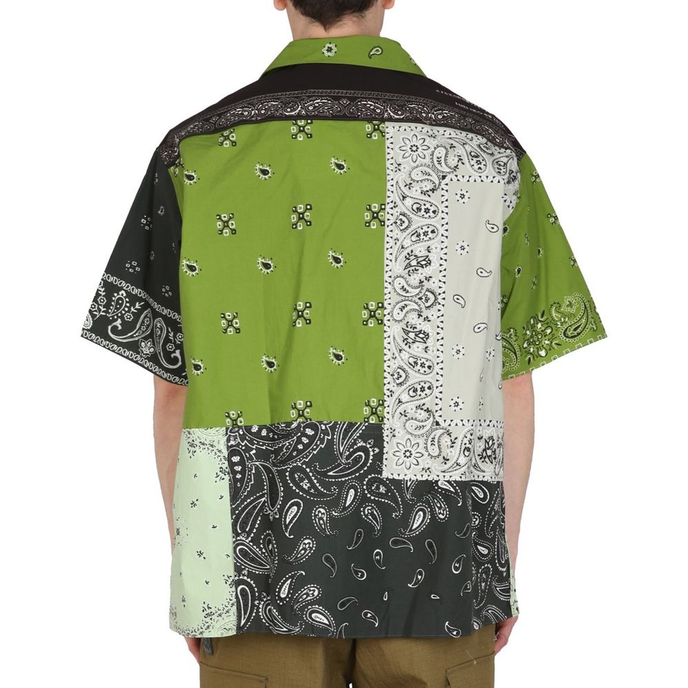Kenzo Bicolor Cotton Shortsleeve Shirt