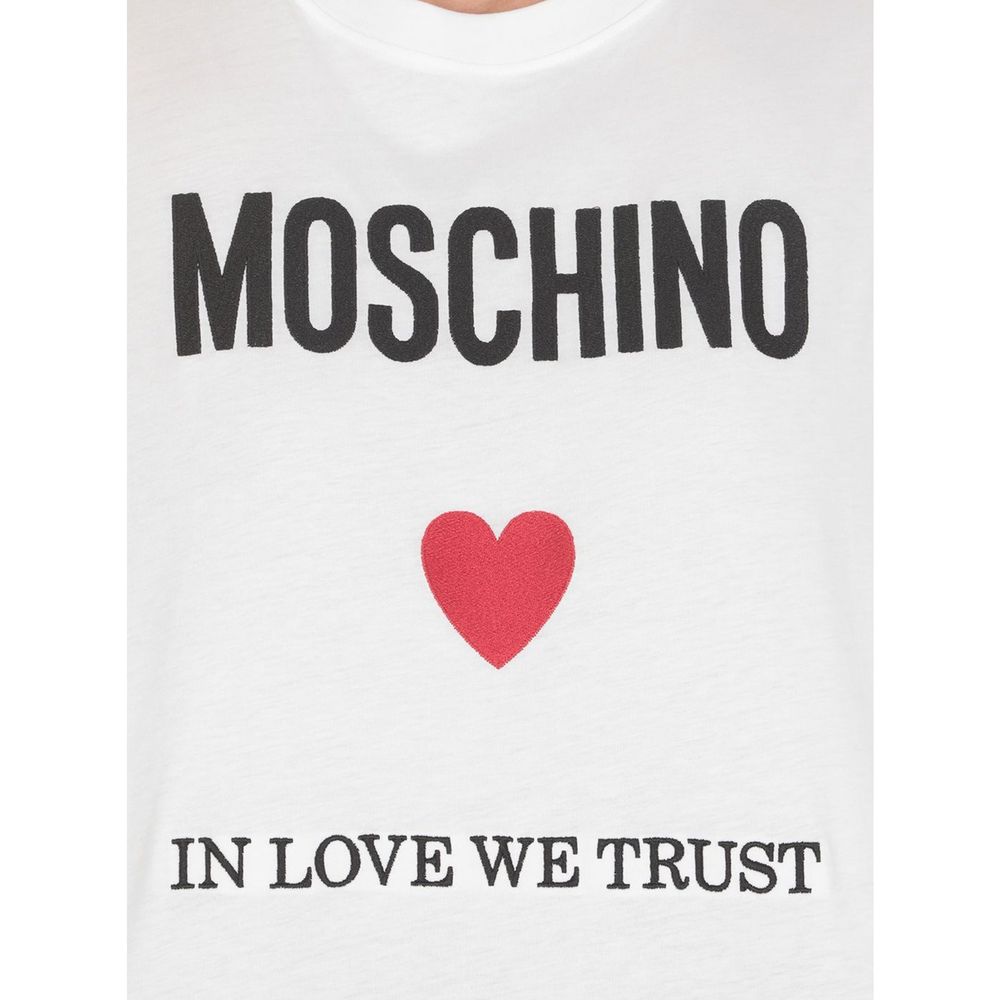 Moschino Couture White Cotton T-Shirt