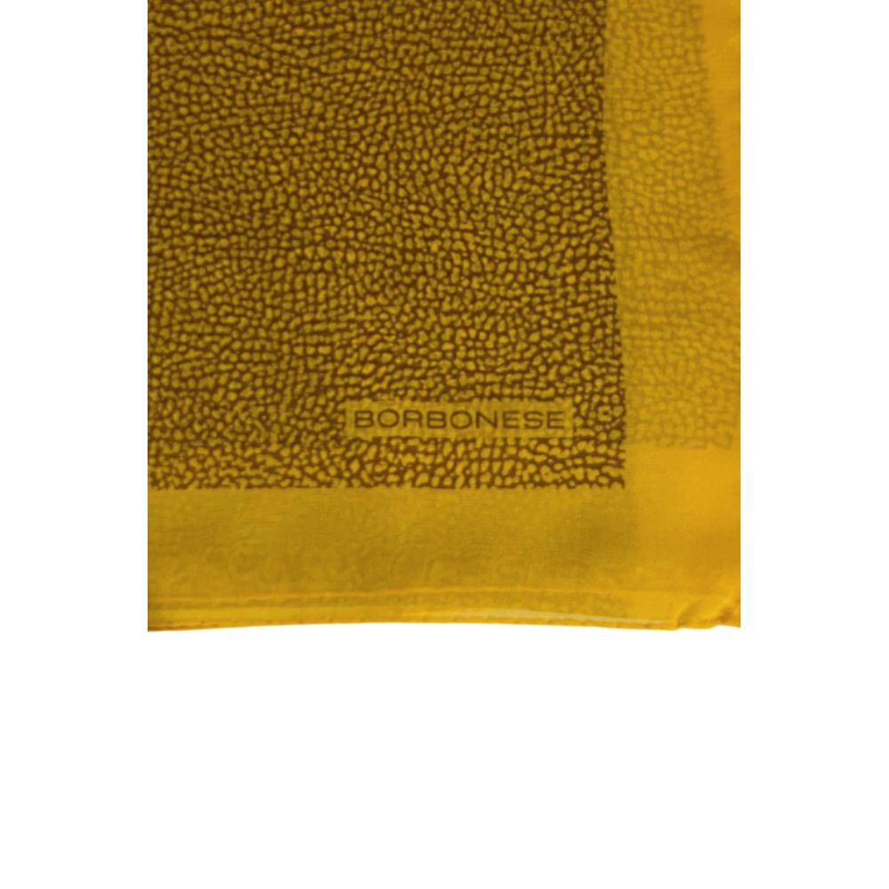 Borbonese Yellow Silk Women Scarf