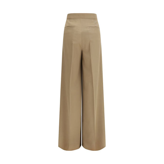 Max Mara Beige Wool Casual Pants