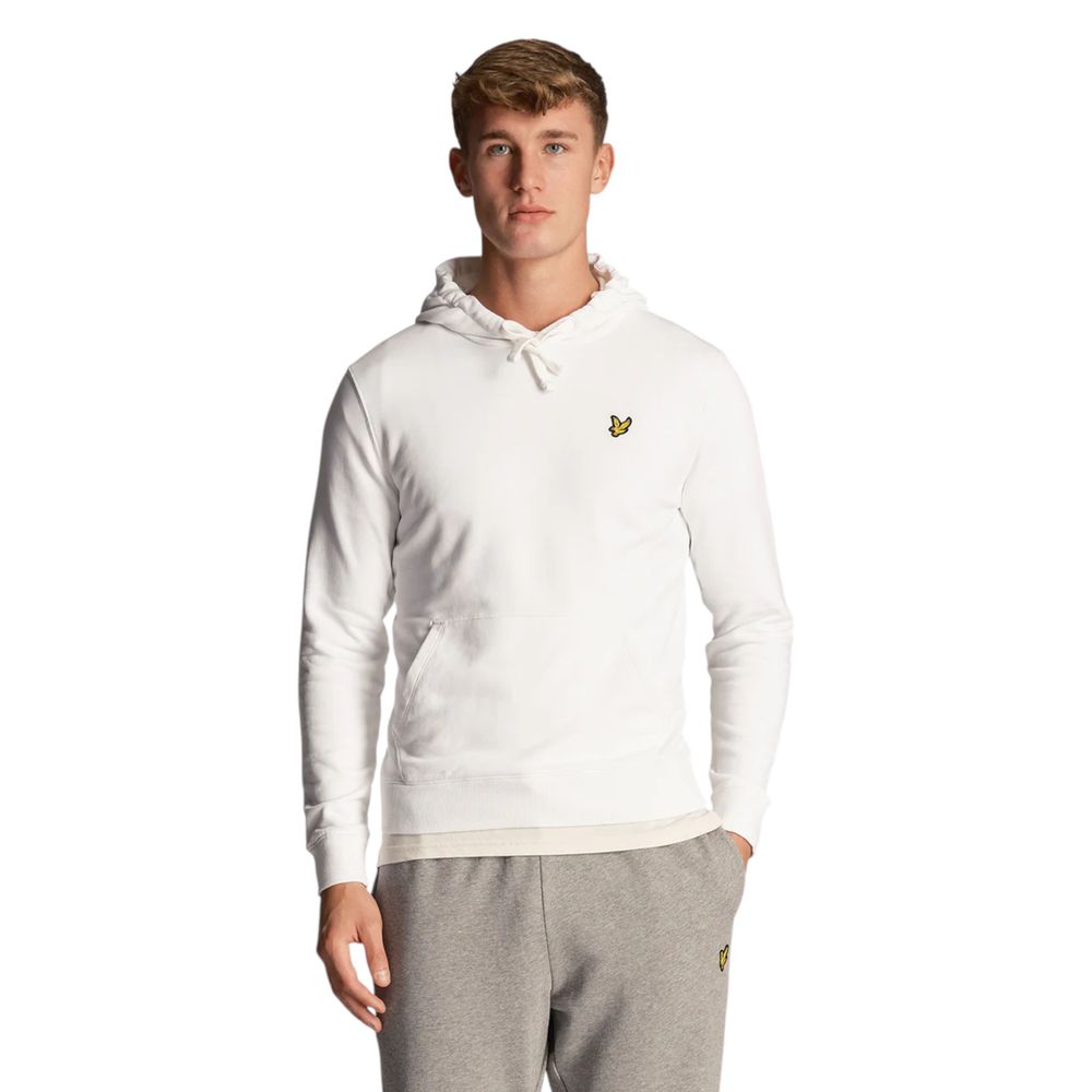 Lyle & Scott White Cotton Hoodie