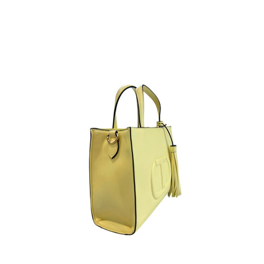 Twinset Yellow PU Women Handbag