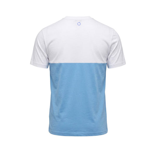 Trussardi Beachwear Light Blue Cotton Men T-Shirt
