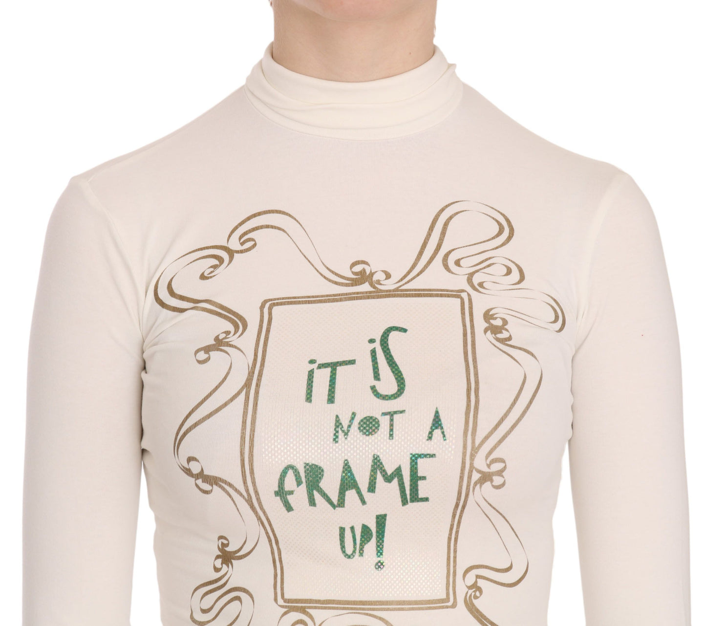 Exte Crew Neck It Is Not A Frame Up! Print Blouse