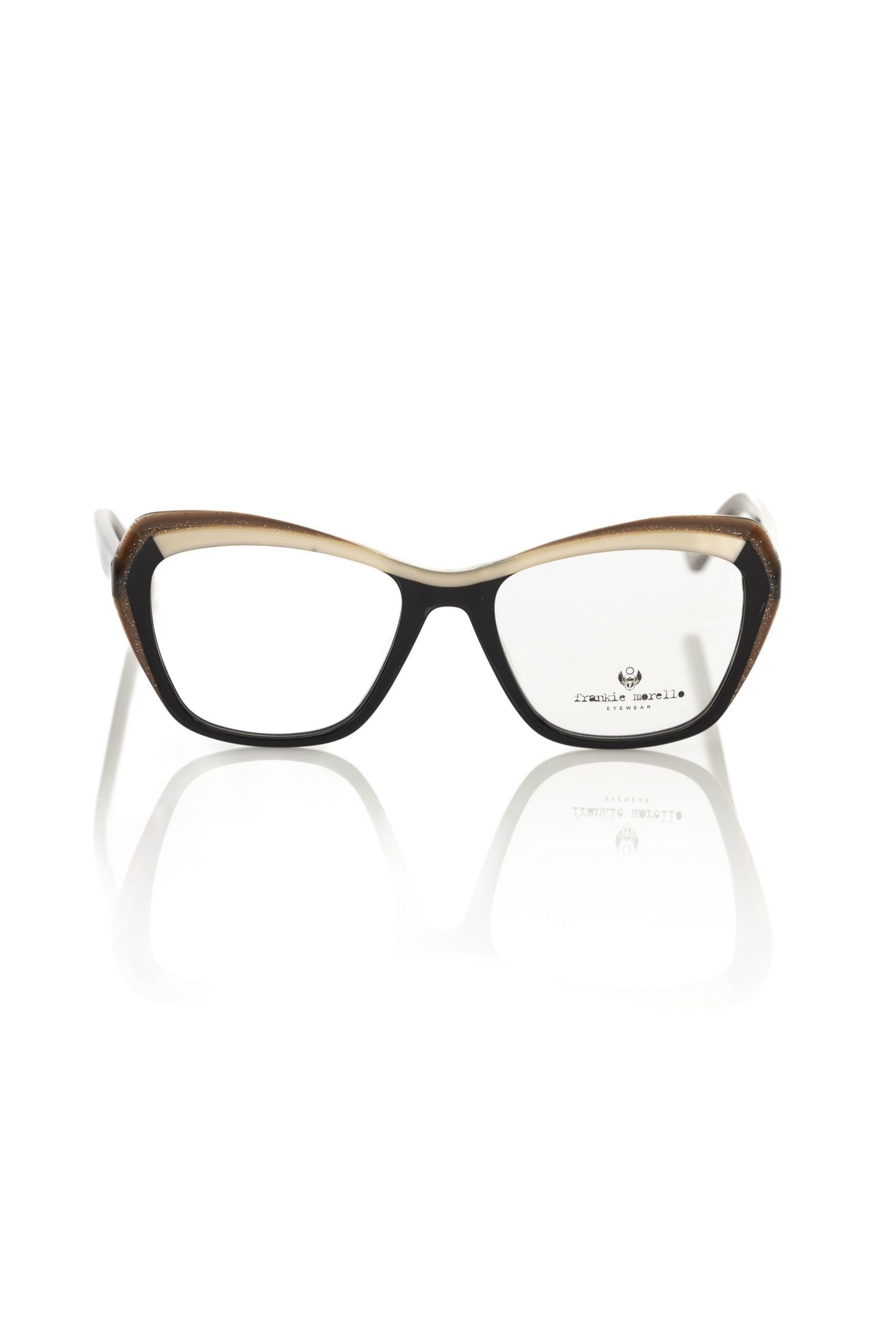 Frankie Morello Black Acetate Women's Eyeglass Frame