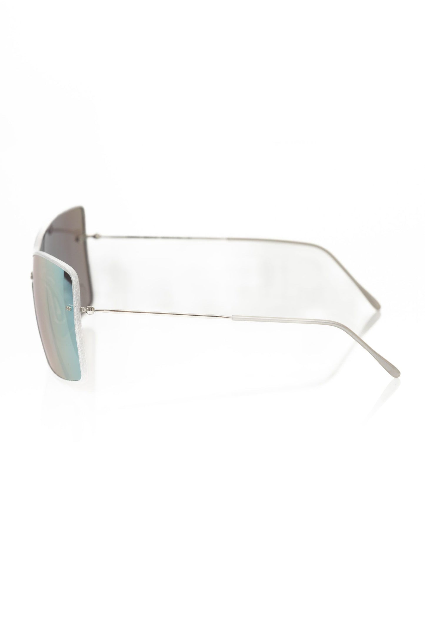 Frankie Morello Silver Metallic Women's Sunglasses Shield