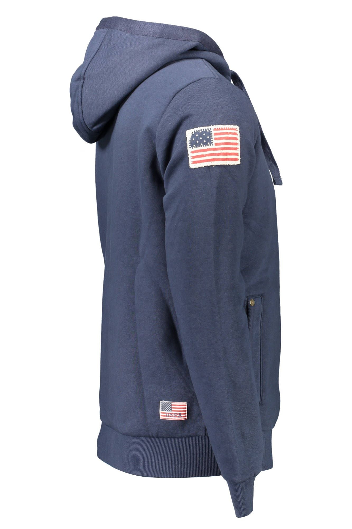 U.S. POLO ASSN. Blue Cotton Men Sweater
