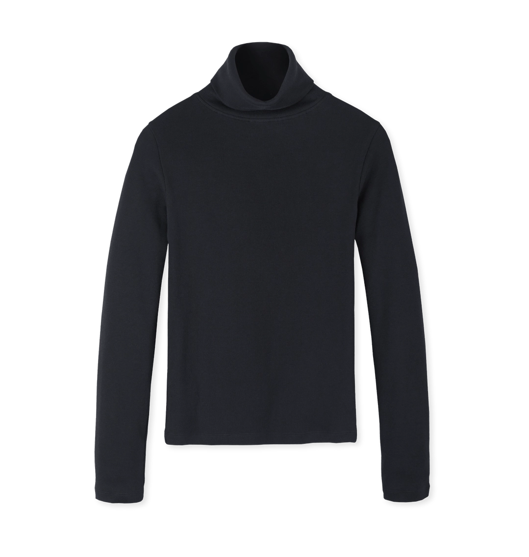 Women's Ribbed Turtleneck Top