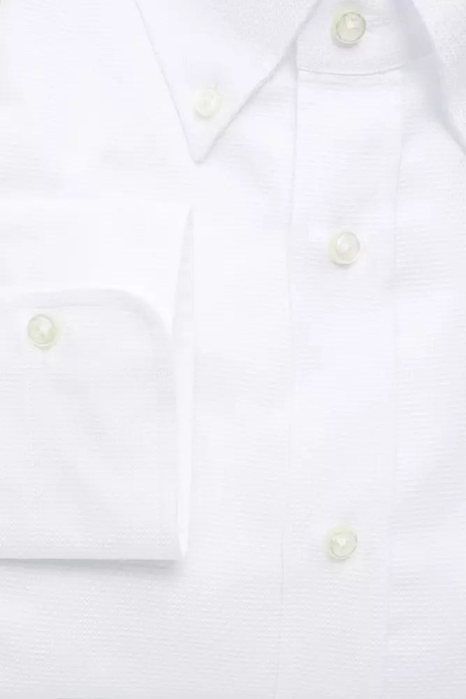 Robert Friedman White Cotton Men's Shirt