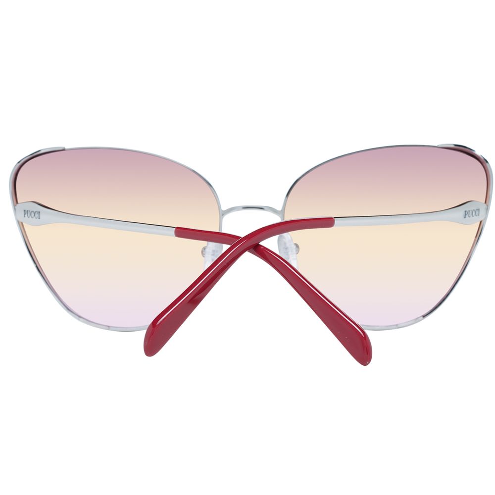 Emilio Pucci Silver Metal Sunglasses