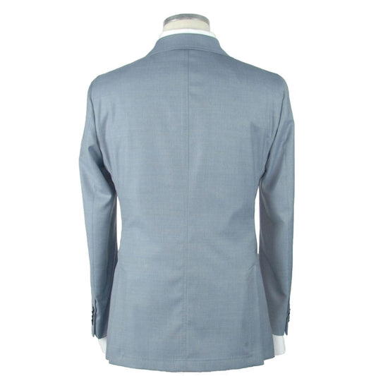 Emilio Romanelli Blue Wool Men's Blazer