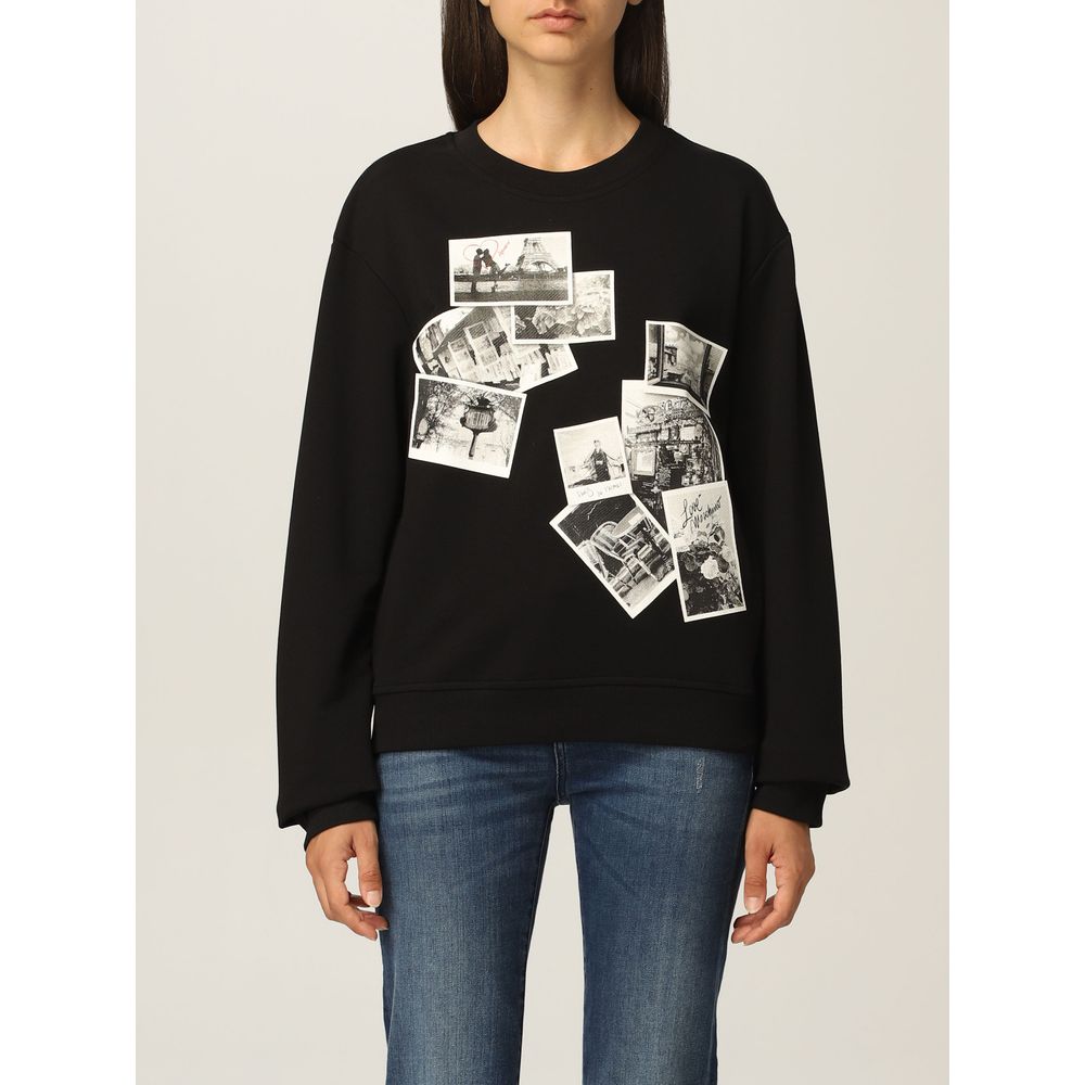 Love Moschino Black Cotton Women Sweater