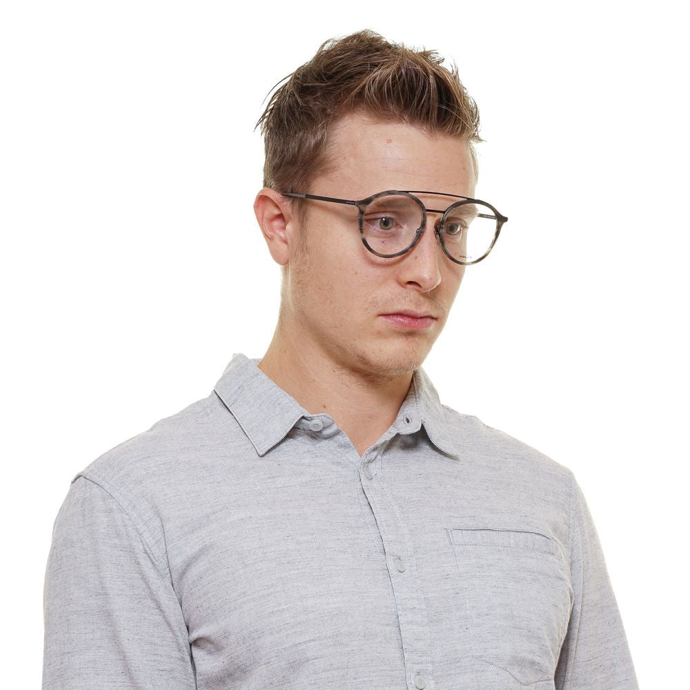 Police Gray Metal & Plastic Glasses (Frames)