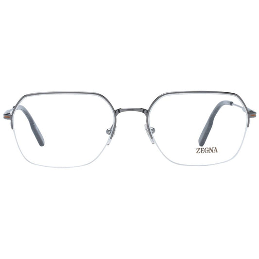 Ermenegildo Zegna Gray Metal Glasses (Frames)