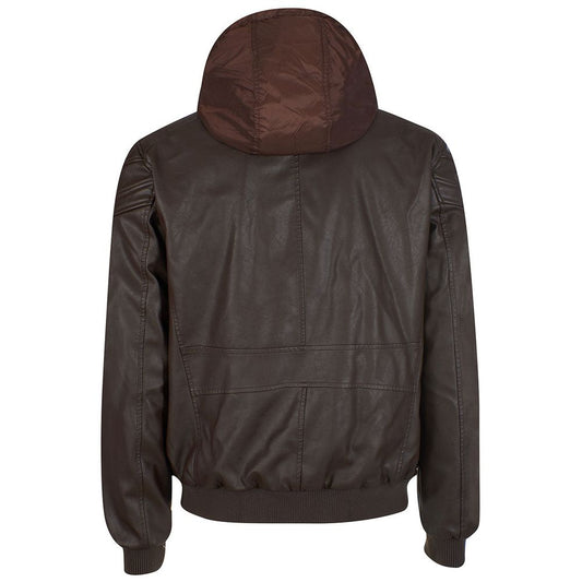 Yes Zee Brown Polyethylene Men's Jacket