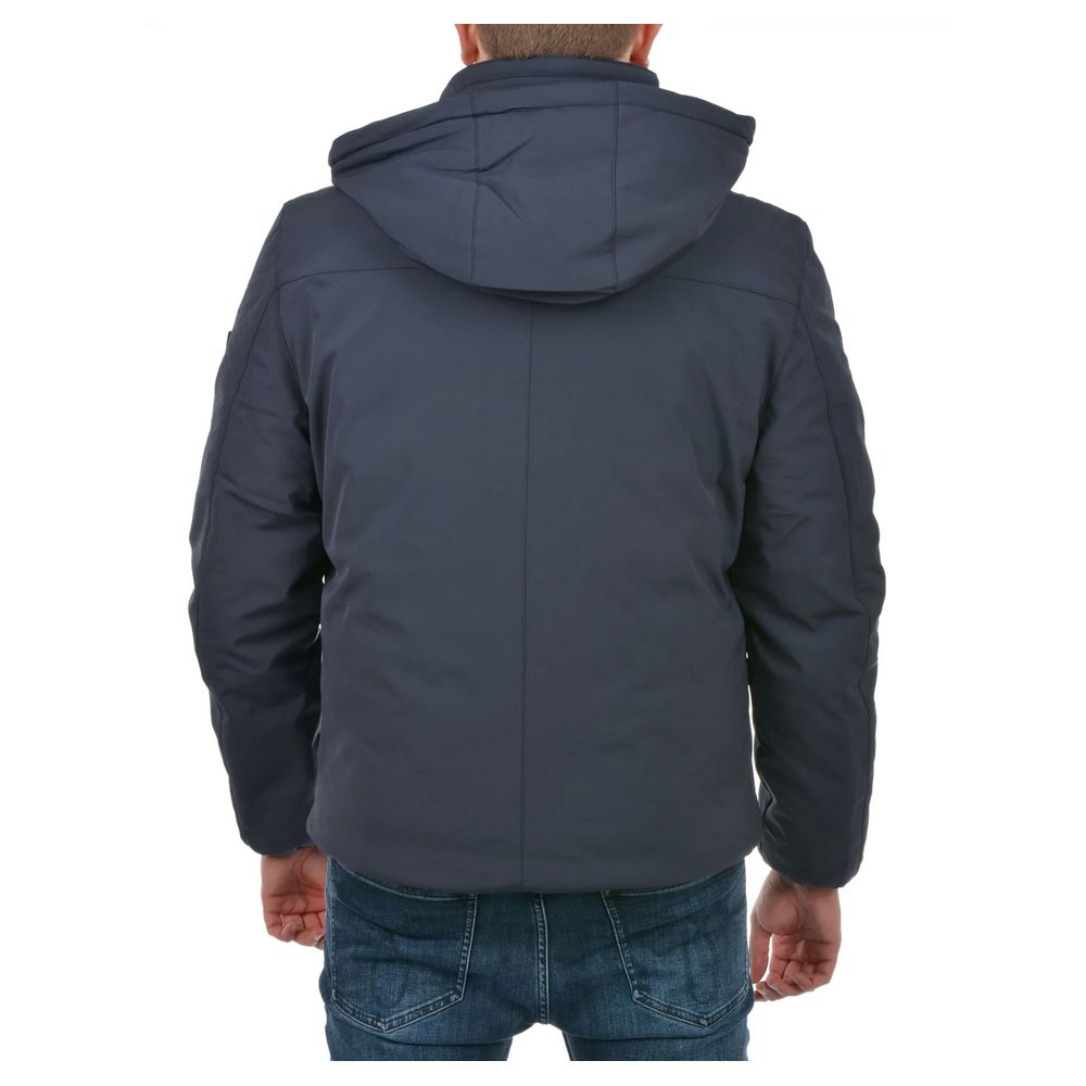 Yes Zee Blue Nylon Men Jacket