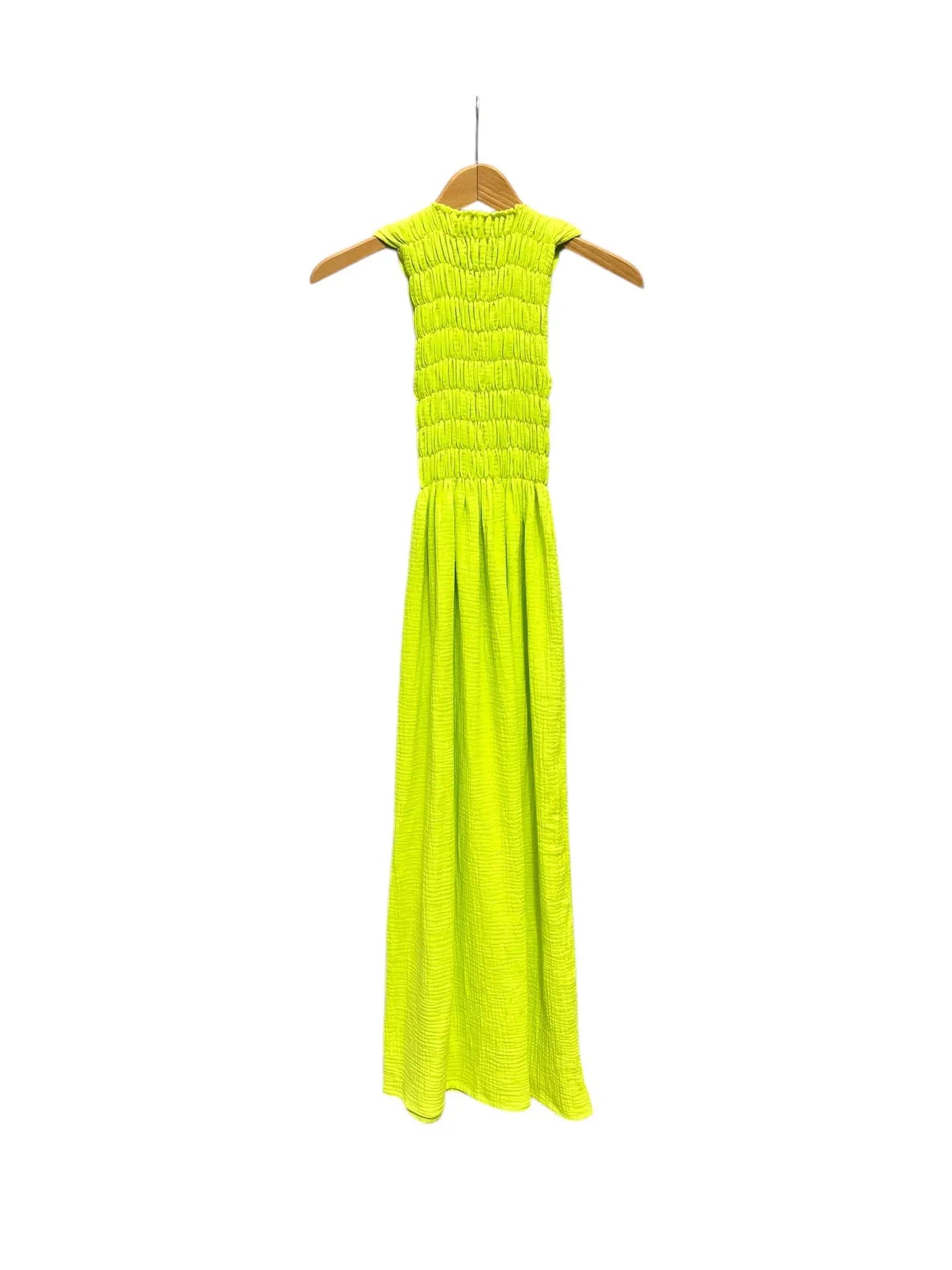 735 Alber Gathered Dress in Organic Cotton Muslin Ecru non dyed white