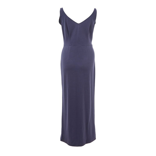 Lardini Blue Viscose Casual Dress