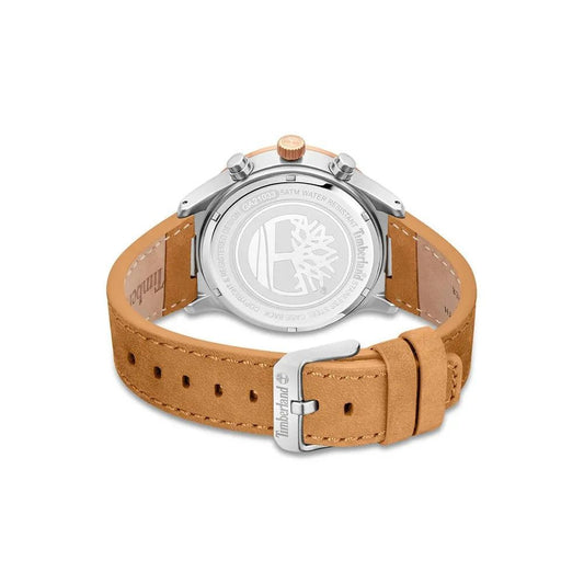 Timberland Brown Leather Dress Watch