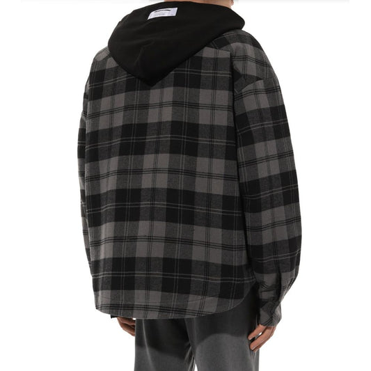 Diego Venturino Gray Cotton Men's Jacket