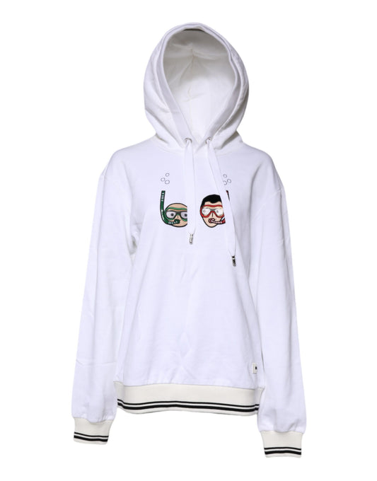 Dolce & Gabbana White #DGFamily Hooded Sweatshirt Sweater