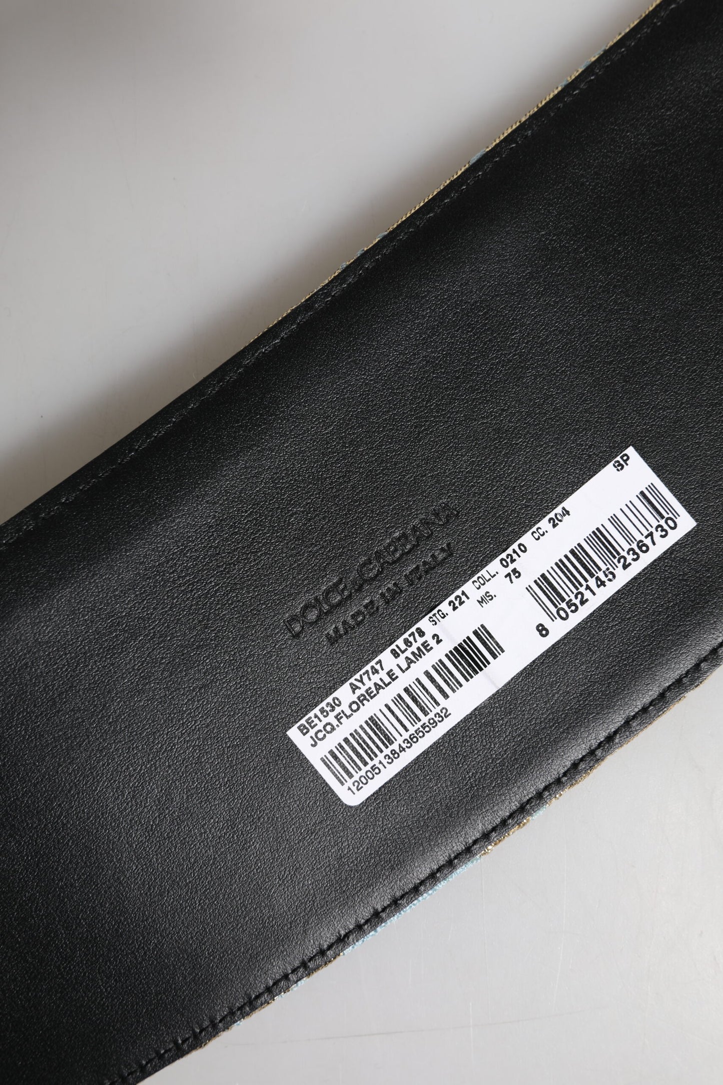 Dolce & Gabbana Multicolor Floral Jacquard Wide Waist Belt