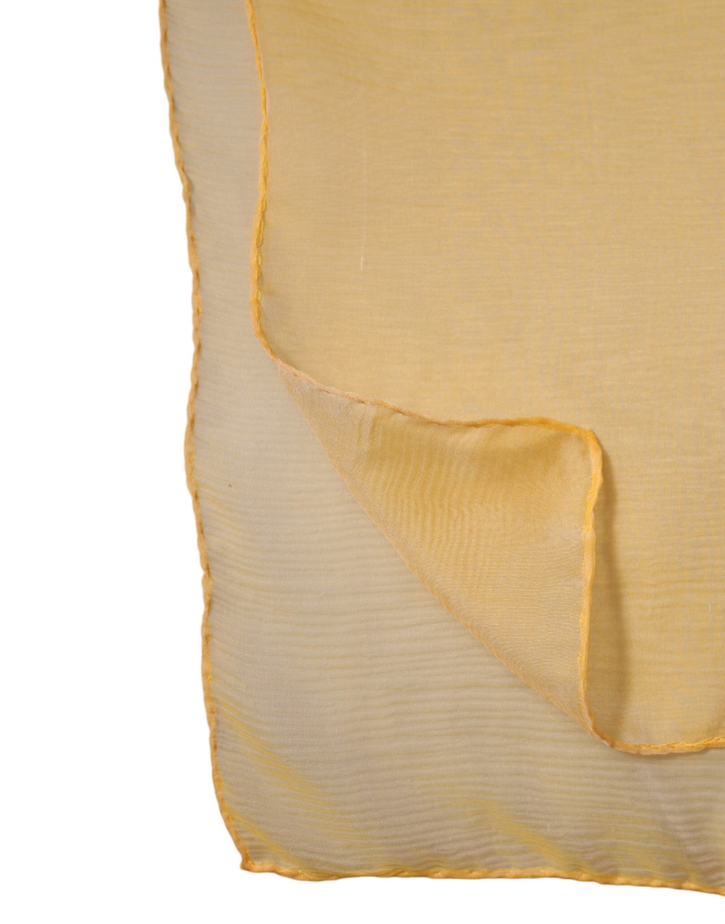 Dolce & Gabbana Yellow Silk Rectangle Wrap Shawl Scarf