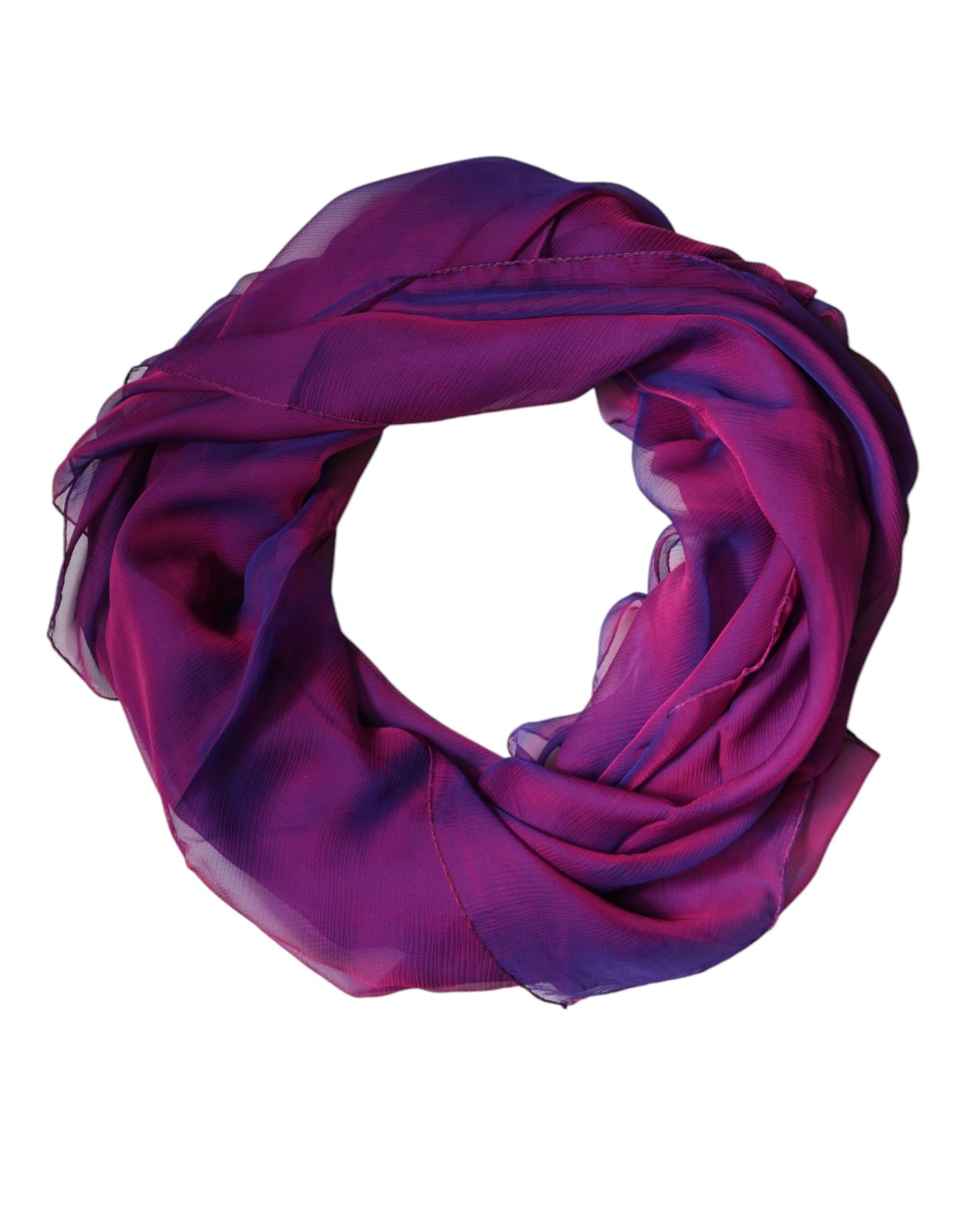 Dolce & Gabbana Purple Silk Rectangle Wrap Shawl Scarf