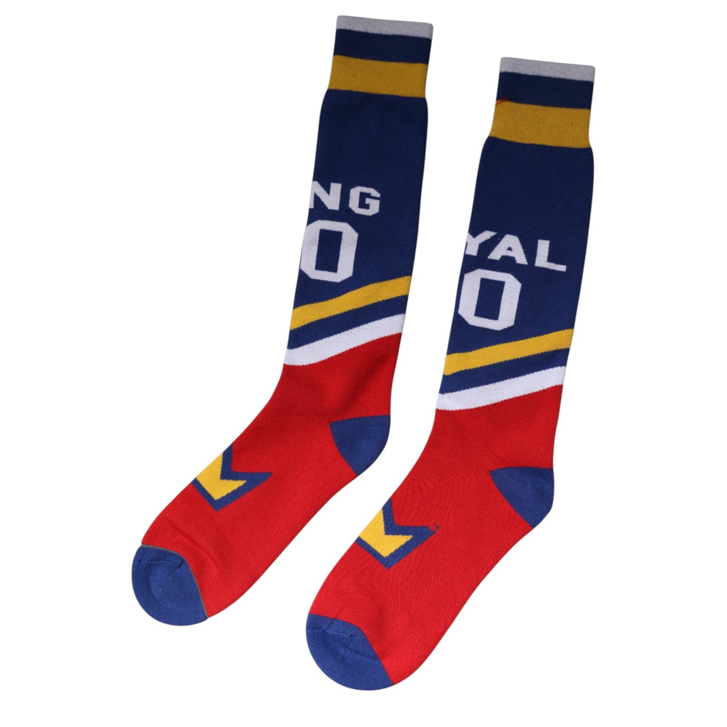 Dolce & Gabbana Multicolor Cotton Stretch Over Calf Socks