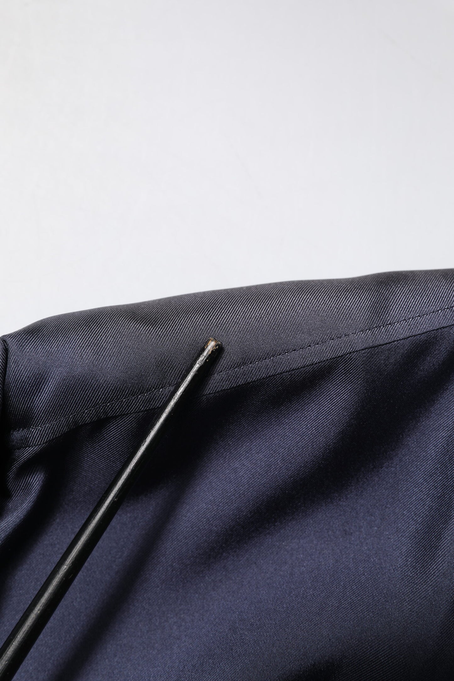 Dolce & Gabbana Dark Blue Silk Double Breasted Shirt