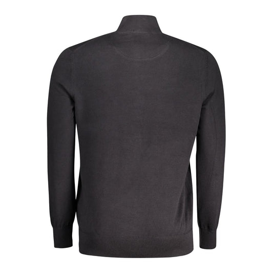 Timberland Black Organic Cotton Men Cardigan