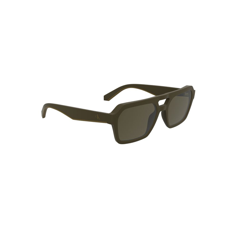 Calvin Klein Brown Bio-Based Fabric Men Sunglasses