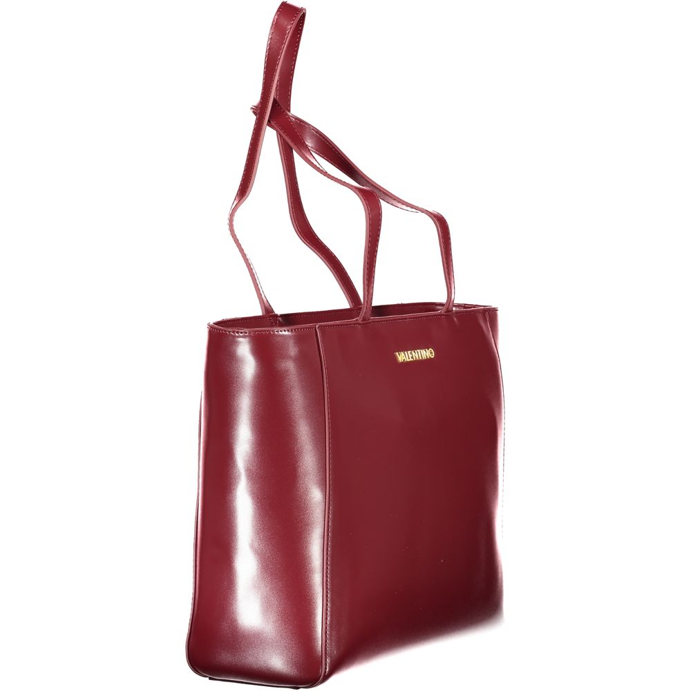 Mario Valentino Rosso Polyurethane Women's Shoulder Bag