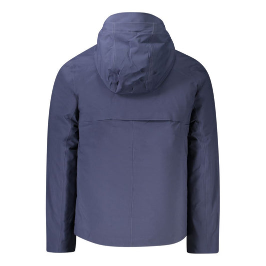 K-WAY Blue Polyester Men Jacket