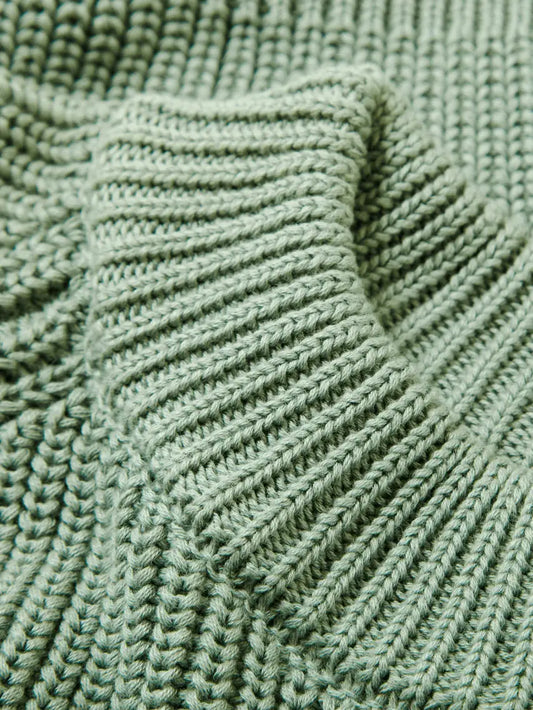 Headland Knitted Cotton Jumper Sage