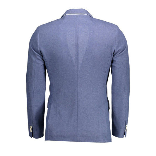 Gant Blue Cotton Men Jacket
