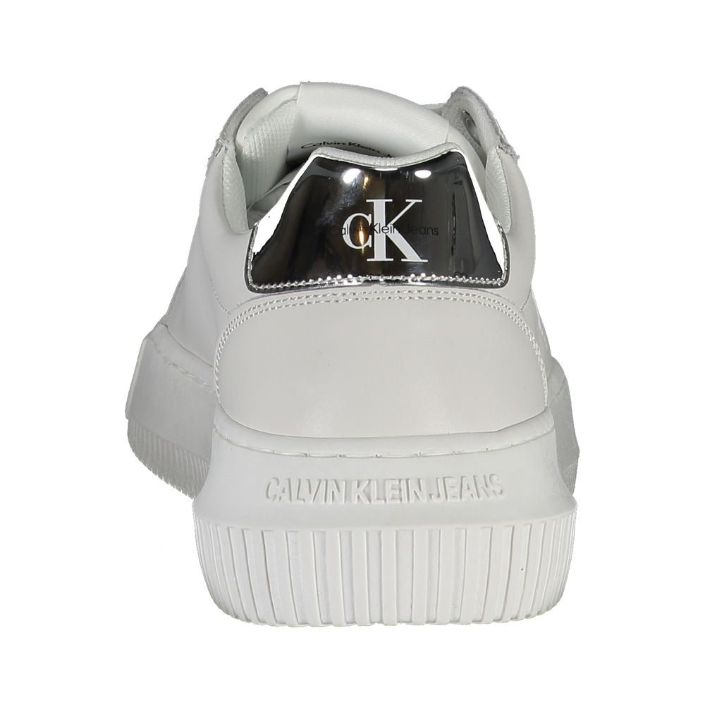 Calvin Klein White Polyester Sneaker