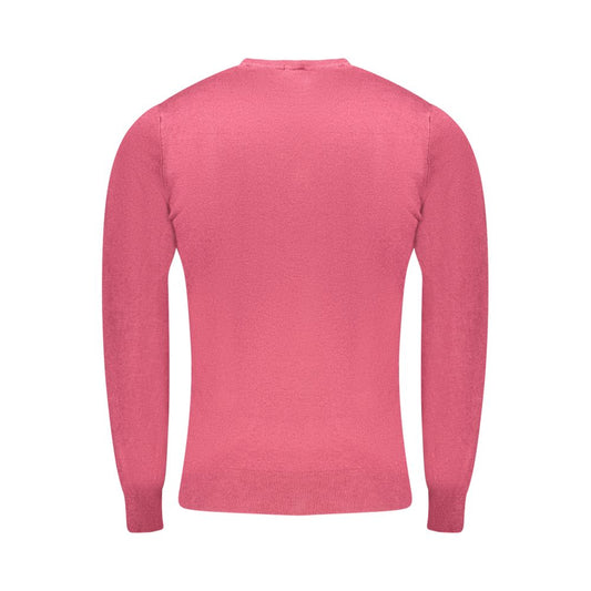 Cavalli Class Rosso Viscose Men Sweater