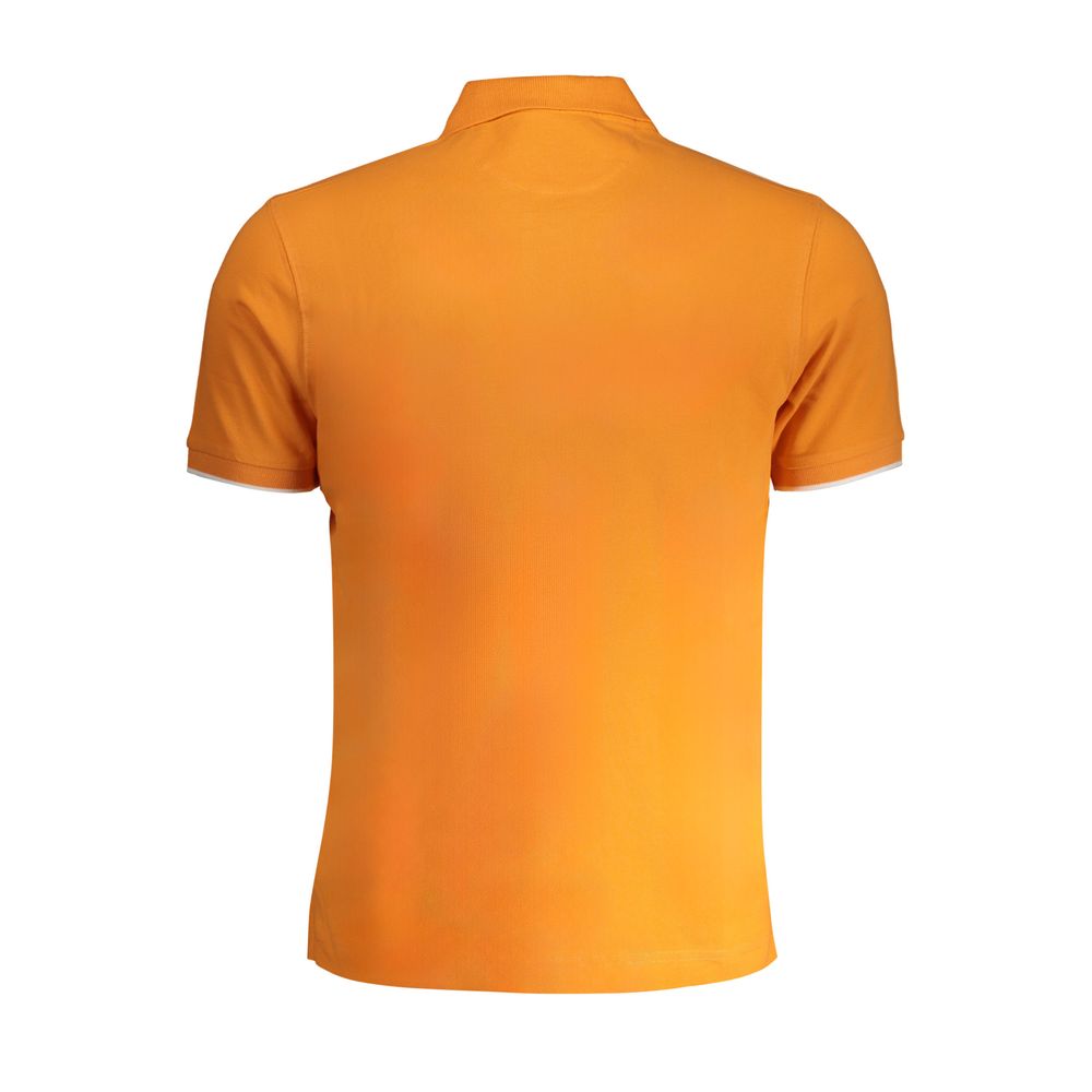 La Martina Arancione Cotton Men Polo