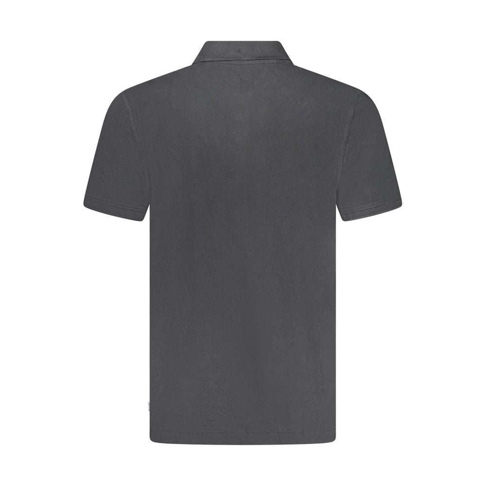 Wrangler Black Cotton Men Polo Shirt