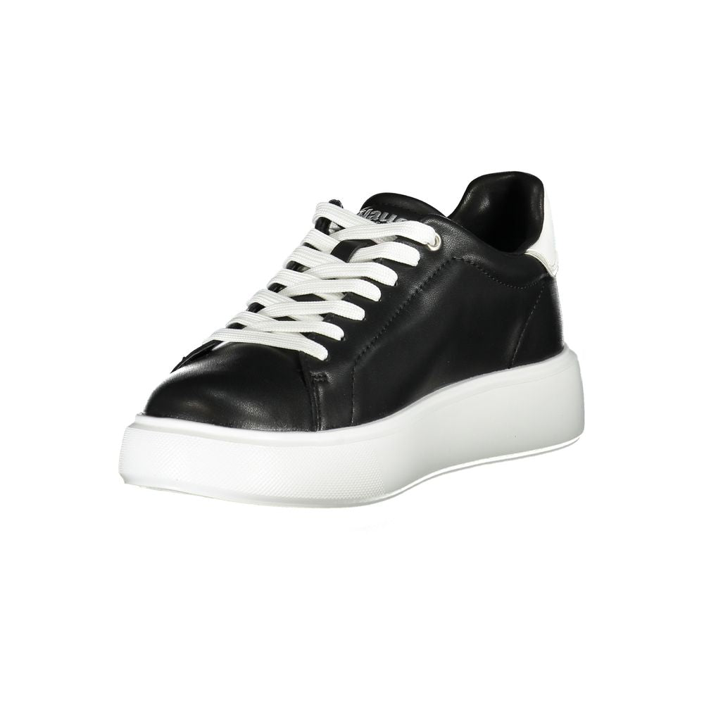 Blauer Black Leather Women Sneaker