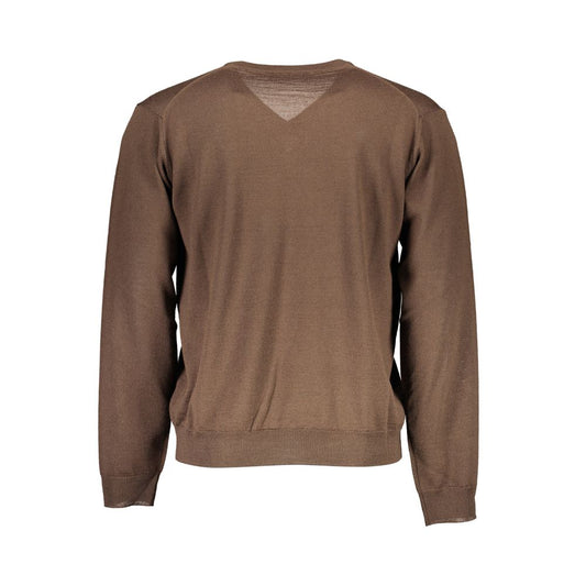 Romeo Gigli Brown Wool Men Sweater
