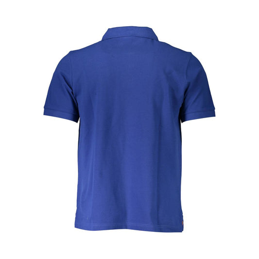 North Sails Blue Cotton Men Polo Shirt