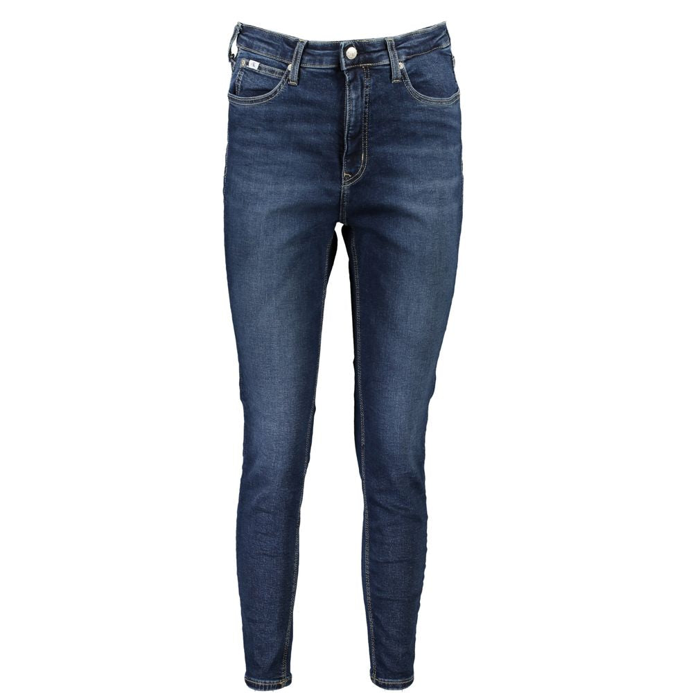 Calvin Klein Blue Cotton Women's Skinny Ankle Jean