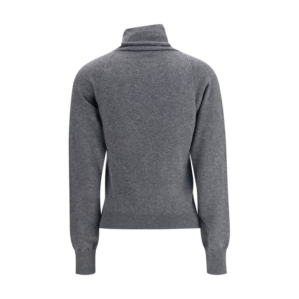 Tom Ford Gray Cashmere Turtleneck