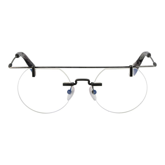 Yohji Yamamoto Gray Metal Glasses (Frames)