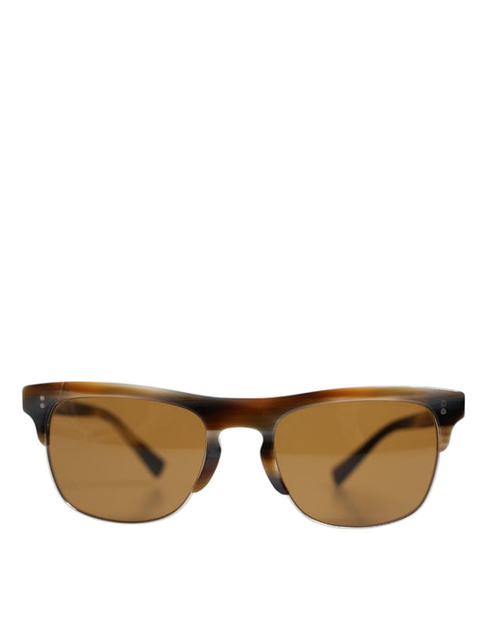 Dolce & Gabbana Brown Striped Acetate Square DG4305 Eyewear Sunglasses