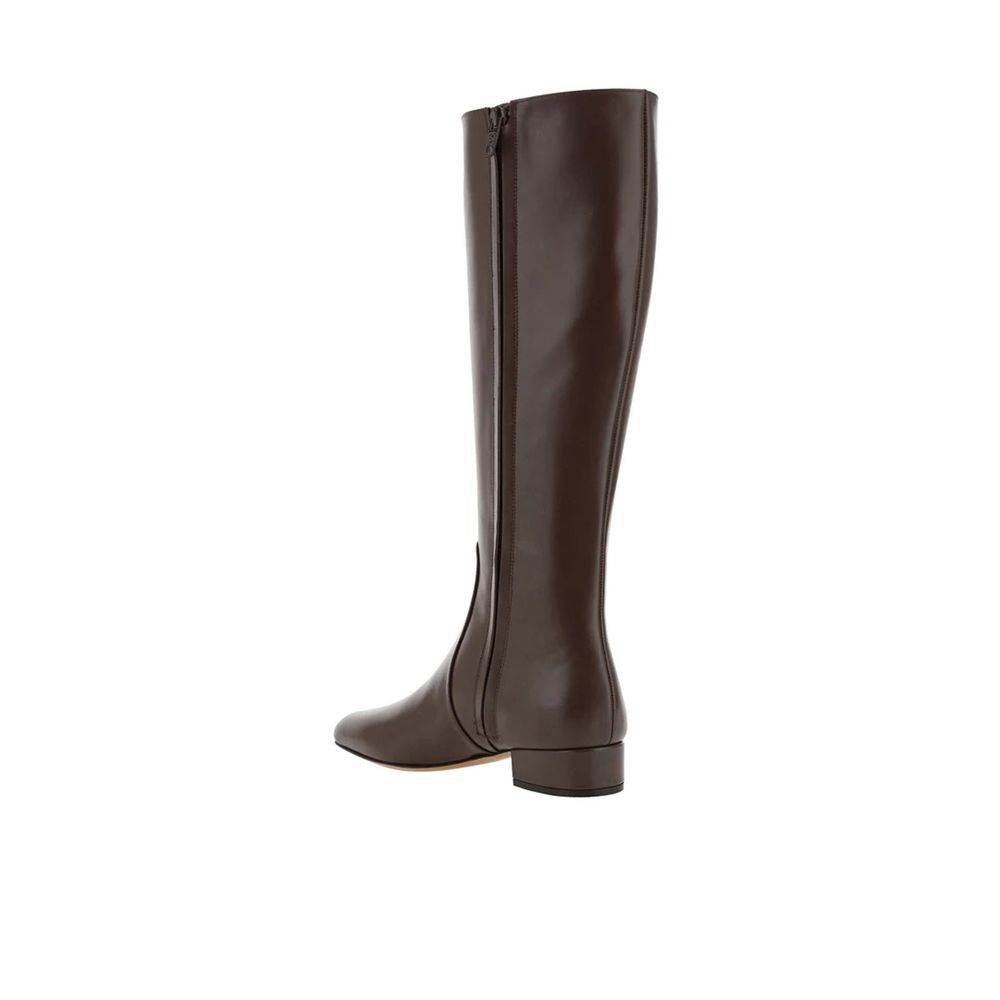 Valentino Garavani Brown Calfskin Over The Knee