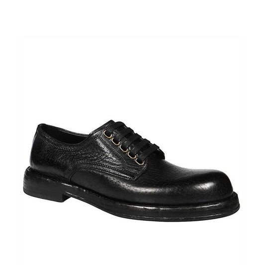 Dolce & Gabbana Black Leather Oxfords And Derbies