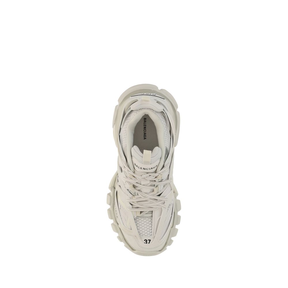 Balenciaga White Polyethylene Athletic Sneakers